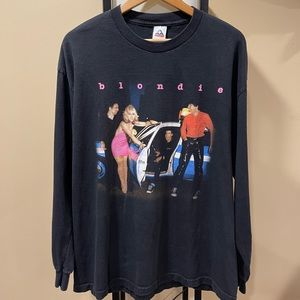 Blondie Vintage 2005 NYC Black Band Long Sleeve Tee